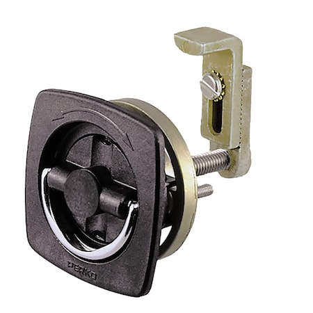 Perko Flush Latch Black 2-1/2" X 2-1/2" W/ Offset Adjustable 0932DP2BLK